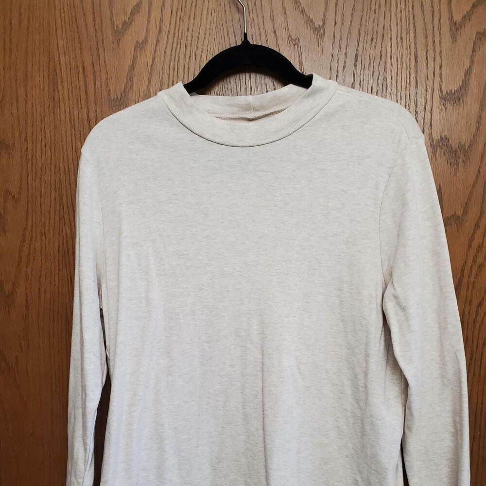 Lands-end Women's Cream Shirt 100% Cotton